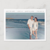 Postale Faire-part Simplicité éloquente Enregistrer la date Carte pos (Devant)