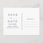 Postale Faire-part Sunset Beach Wedding Enregistrer la date Carte pos (Dos)