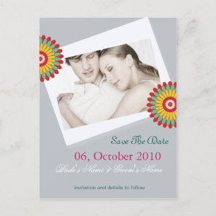Postale Faire-part Tous les deux nous - sauvez la carte de date
