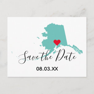 Postale Faire-part Vos couleurs Forme de carte Alaska Enregistrer la