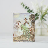Postale Fairy Tale Princess Riding dans le monde Carte pos (Debout devant)