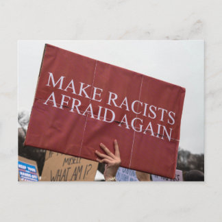 Postale Faites peur aux racistes une nouvelle carte postal