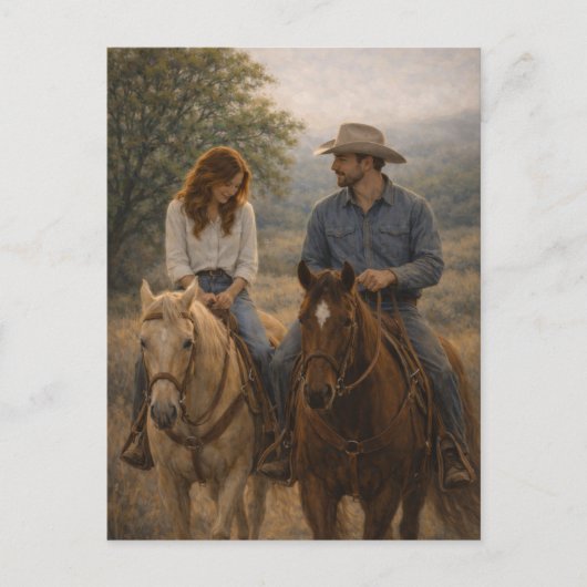 Postale Falling in Stride | Art équestre western | Carte p (Devant)
