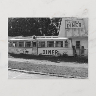 Postale Farmer's Diner Vermont noir & blanc - Carte postal