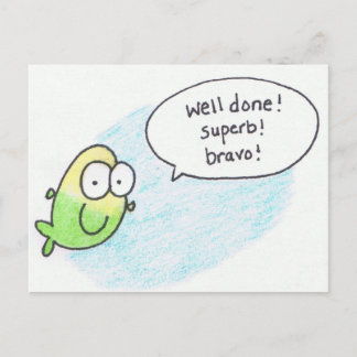 Postale Félicitations, Bien Fait, Super, Bravo, Carte Post