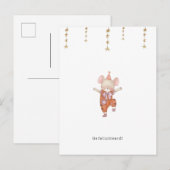 Postale Félicitations Carte de anniversaire Jarig Théorie  (Devant / Derrière)