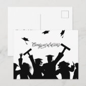 Postale Félicitations Carte de Félicitations pour un Diplô (Devant / Derrière)