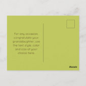 Postale Félicitations Petite-Fille Toute Carte D'Occasion (Dos)