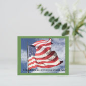 Postale Félicitations pour votre carte verte (Debout devant)