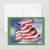 Postale Félicitations pour votre carte verte (Devant / Derrière)