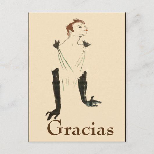 Postale Femme Blonde,  Merci, changer le texte Carte posta (Devant)