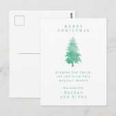 Postale FÊTE DE L'ENTREPRISE | Carte de Noël Arbre de Noël (Devant / Derrière)