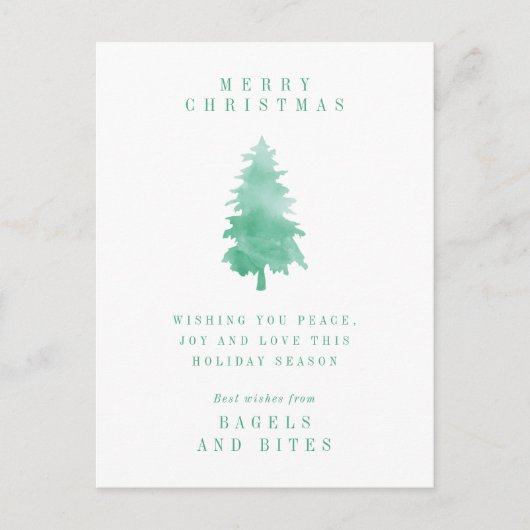 Postale FÊTE DE L'ENTREPRISE | Carte de Noël Arbre de Noël (Devant)