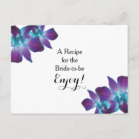 Fête des mariées de la carte de recette Blue Dendr
