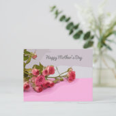 Postale Fête des mères avec carte rose (Debout devant)