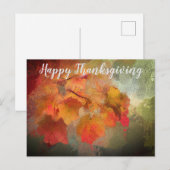 Postale Feuilles d'automne | Carte de remerciement de Than (Devant / Derrière)