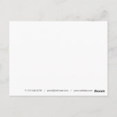 Postale Feuilles d'eucalyptus élégantes - Carte de remerci (Dos)