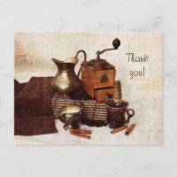 Fèves de café et vieux moulin à café carte de reme
