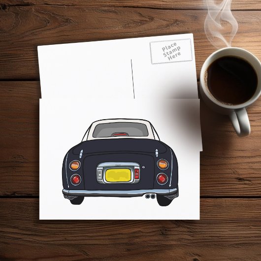 Postale Figarations Jolies Black Figaro Voiture Carte Post