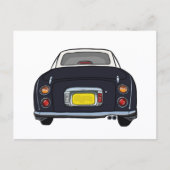 Postale Figarations Jolies Black Figaro Voiture Carte Post (Devant)