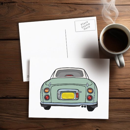 Postale Figarines jolie Emerald Green Figaro Voiture Carte