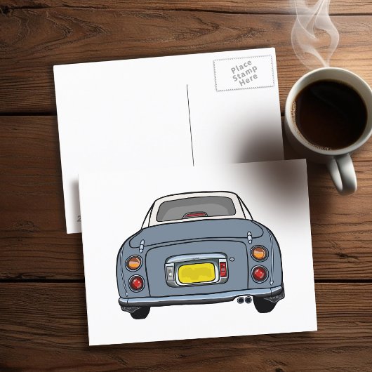 Postale Figarines Lapis Gris Figaro Moteur Voiture Carte p