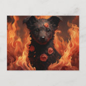 Postale Flamme Florale Briefkaart (Voorkant)