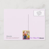 Postale " Fleur Glorieuse " Carte de Vœux d'Anniversaire (Dos)