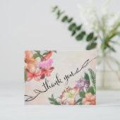 Postale Fleurs Hawaïennes Carte de Remerciement (Debout devant)