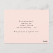 Postale Fleurs Romantiques Serez-Vous Ma Carte De Mère D'É (Dos)