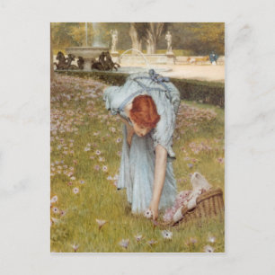 Postale Flora en détail - Lawrence Alma-Tadema carte posta