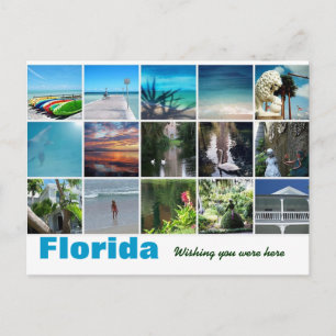 Postale Floride Je vous souhaite d'être ici photo de carte