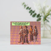 Postale Flower Power [drôle de carte postale] (Debout devant)