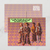 Postale Flower Power [drôle de carte postale] (Devant / Derrière)