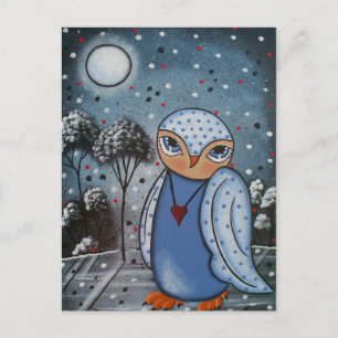 Postale FOLK ART Eye's Of Wisdom PAR LORI EVERETT carte po