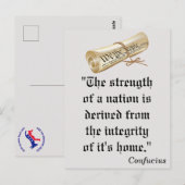 Postale Force d'une nation, Démocrates VOTEZ ! Carte posta (Devant / Derrière)