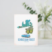 Postale Forêt de Rendlesham Suffolk carte vintage (Debout devant)