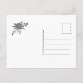Postale FR | Carte de condoléances – Rose noire (Dos)