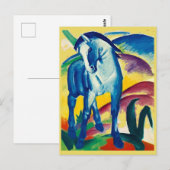 Postale Franz Marc, Le Cheval Bleu, Carte Art Post (Devant / Derrière)