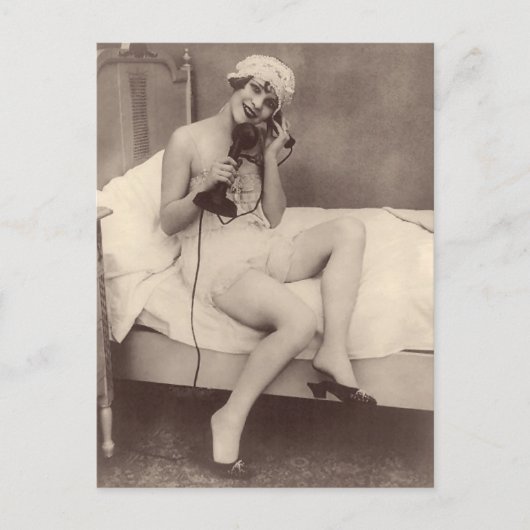 Postale French Risqué Cute 1920's flapper girl Carte posta (Devant)