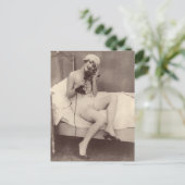 Postale French Risqué Cute 1920's flapper girl Carte posta (Debout devant)