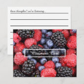 Postale fruits de la carte de commentaire (Devant / Derrière)