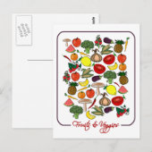 Postale Fruits et Légume carte postale, personnaliser (Devant / Derrière)