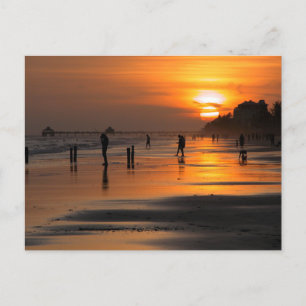 Postale Ft. Myers Beach Floride au coucher du soleil Carte