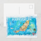 Postale Fuerteventura Canarias Espagne Carte illustrée (Devant / Derrière)