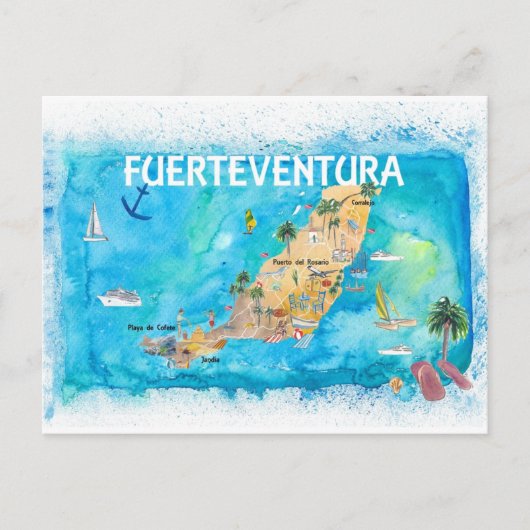 Postale Fuerteventura Canarias Espagne Carte illustrée (Devant)