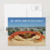 Postale Fun Crabby Day À Los Angeles Carte Postale! (Devant / Derrière)