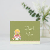 Postale Fun mignon fée anniversaire de fille merci carte p (Debout devant)