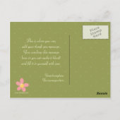 Postale Fun mignon fée anniversaire de fille merci carte p (Dos)