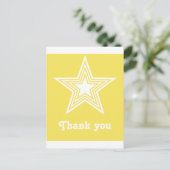 Postale Funky Star Sweet 16 Merci plat Carte pour notes Ja (Debout devant)